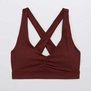 Aerie Burgundy Sports Bra